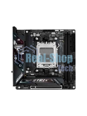 Материнская плата ASUS ROG STRIX B850-I GAMING WIFI, AM5, AMD B850, 2xDDR5, 2xM.2, 2xSATA, PCIe 4.0 x16, 1xHDMI, 1xUSB Type-C, 1x2.5Gb LAN, Wi-Fi 7, Bluetooth 5.4, 5xUSB-A 10Gbps, 1xUSB-C 20Gbps, 2xUSB-A 2.0, 3x3.5 мм, S/PDIF, 7.1, Mini-ITX