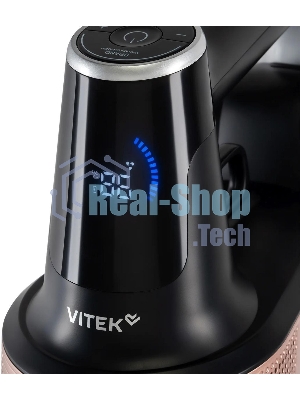 Пылесос вертикальный Vitek VT-CLS01AQUA черный/медный, питание от аккумулятора, 250 Вт, уборка влажная/сухая, пылесборник 0.55 л