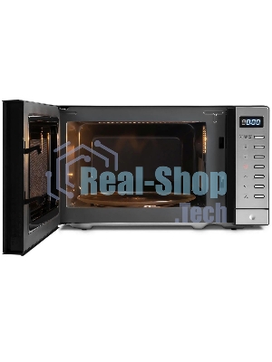 Микроволновая печь Rondell RDE-MW203 черный/серебристый, 20 л, 700 Вт, переключатели - кнопки