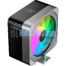 Кулер для процессора CPU Cooler Ocypus Delta A40 EX BK Digital (200W, 4-pin PWM, LED temp., 157mm, Al/Cu, 4x6mm, ARGB, 1x120mm, 60CFM, 31dBA, 1600RPM, S: 1851/1700/1200/115X, AM5/AM4, black)