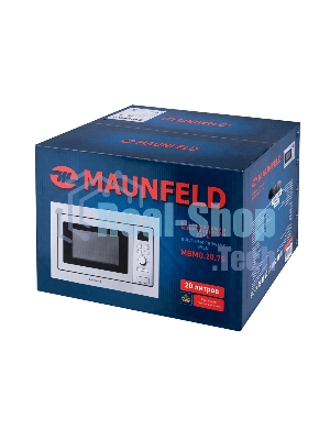 Микроволновая печь встраиваемая Maunfeld MBMO.20.7S нержавеющая сталь, 20 л, 800 Вт, переключатели - поворотный механизм/кнопки