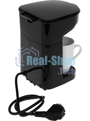 Кофеварка капельная Kitfort KT-764 черный, исп. кофе - молотый, 0.3 л, 450 Вт