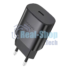 Сетевое зарядное устройство Qumo Energy light PD 25Вт, (модель 0102), порт: USB Type-C, черный