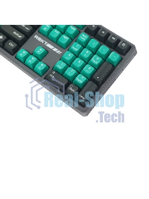 Клавиатура Raskat KM004 проводная, USB Type-A, зелёный/серый