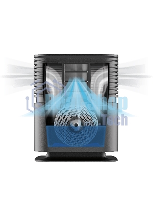 Мойка воздуха Venta AeroStyle Compact AW735 черный, 50 м², 6 л, холодное испарение, HEPA-фильтр, угольный фильтр, ночной режим