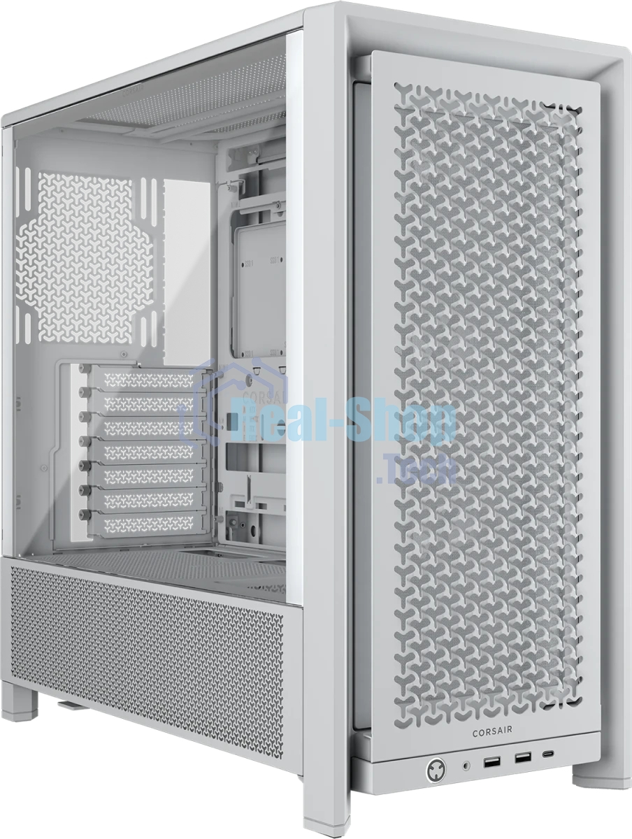 Корпус Corsair Frame 4000D RS White, Midi-Tower, белый, 3 x 120 мм