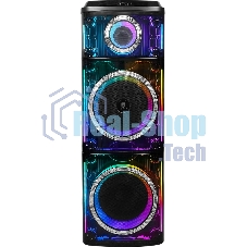Колонка порт. Ural Молот 216 черный/черный 3000W 1.1 BT/3.5Jack/USB-C 15м 9000mAh (УРАЛ МОЛОТ 216)
