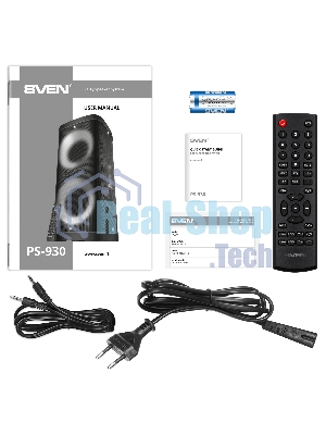 Мобильные колонки SVEN PS-930 2.0 черные 2x75 W Bluetooth