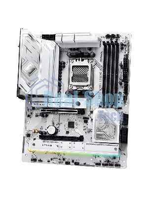Материнская плата ASRock X870 STEEL LEGEND WIFI, AM5, AMD X870, 4xDDR5, 4xSATA, 3xM.2, 1xPCIe 5.0 x16, 1xPCIe 5.0 x4, 1xHDMI, 1x2.5Gb LAN, Wi-Fi 7, Bluetooth 5.4, 2xUSB-C 40Gbps, 2xUSB-A 10Gbps, 3xUSB-A 5Gbps, 4xUSB-A 2.0, 1xTOSLINK, 2x3.5 мм, 7.1, ATX