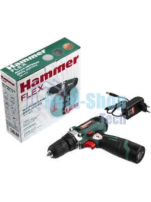 Дрель-шуруповерт Haммer ACD12CS, 12 В, 1,5 Ач, 26 Нм, щеточный