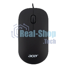 Мышь проводная Acer OMW122 черный, 1200 dpi, USB, кнопки - 3