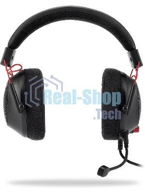 Гарнитура Oklick HS-L305G чёрный, проводная, USB, подсветка
