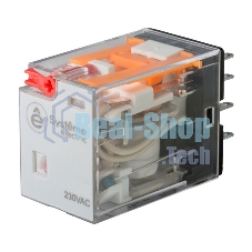 Реле 5A 4CO 230VAC тест кнопка LED