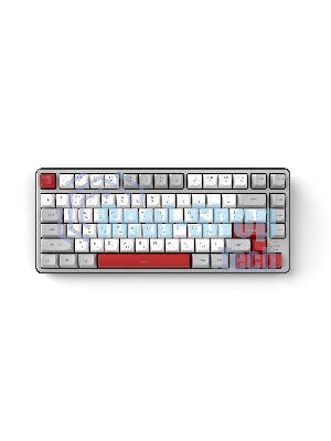 Клавиатура проводная Ritmix RKB-681BL Gray серый-бордовый
