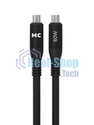 Дата-кабель MORE CHOICE (4620202554529) K83aa USB 3.0A PD 60W для Type-C Type-C - 1 м, черный