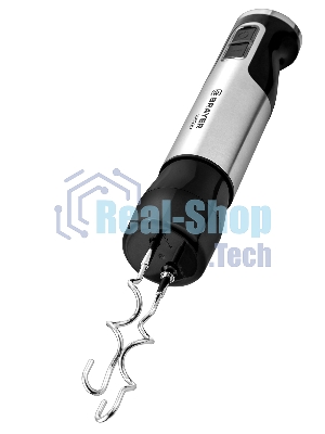 Блендер погружной BRAYER BR1270 серебристый/черный, 1500 Вт, 8 скоростей, турбо