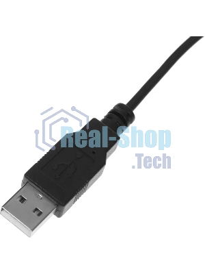 Гарнитура VT VT6200-D чёрный-серебристый, проводная, USB