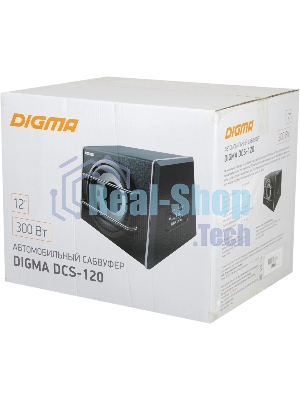 Сабвуфер автомобильный Digma DCS-120 300Вт активный (30см/12