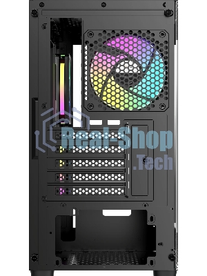 Компьютерный корпус Ocypus Gaммa C52 BK ARGB mATX/win/black/3 ARGB fans/no PSU/Tempered Glass