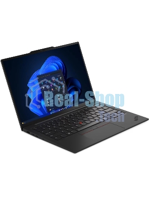 Ноутбук ThinkPad X1 Carbon Gen 13 Aura Edition WUXGA (1920x1200) IPS 500N, Ultra 7 265U, 16GB Soldered LPDDR5x, 1TB SSD M.2, Integrated Graphics, WiFi6E, BT, TPM2, FPR, IR Cam, 57Wh, 65W USB-C, Win 11 Pro, 1