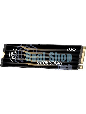 Накопитель SSD MSI SPATIUM M480 PRO, 2Tb, M.2 2280, PCIe 4.0 x4, NVMe, R/W 7400/7000