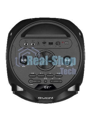 Колонка АС SVEN PS-750, черный (80 Вт, TWS, Bluetooth, FM, USB, microSD, LED-дисплей, 2х4400мА*ч)