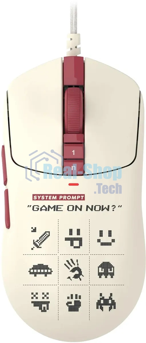 Мышь проводная A4Tech Bloody W72 Ultra Pixels Red рисунок/бежевый/красный, 20000 dpi, USB, кнопки - 7