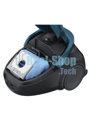 Пылесос Samsung VC20M2540JN/EV черный/зеленый, 460/2000 Вт, уборка сухая, пылесборник мешок 2.5 л
