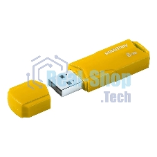Флешка USB Smartbuy CLUE Yellow (SB8GbCLU-Y), 8Gb, USB 2.0, R/W 15/5, желтый