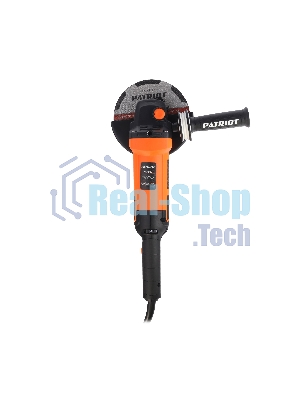 Машина углошлифовальная (УШМ) PATRIOT Expert AG 150E 1300Вт, диск 150мм, 3000-9000об/мин, регулировка скорости, поддержка оборотов, плавный пуск, защита от повторного включения, усиленная защита от пыли, виброзащитная дополнительная рукоятка