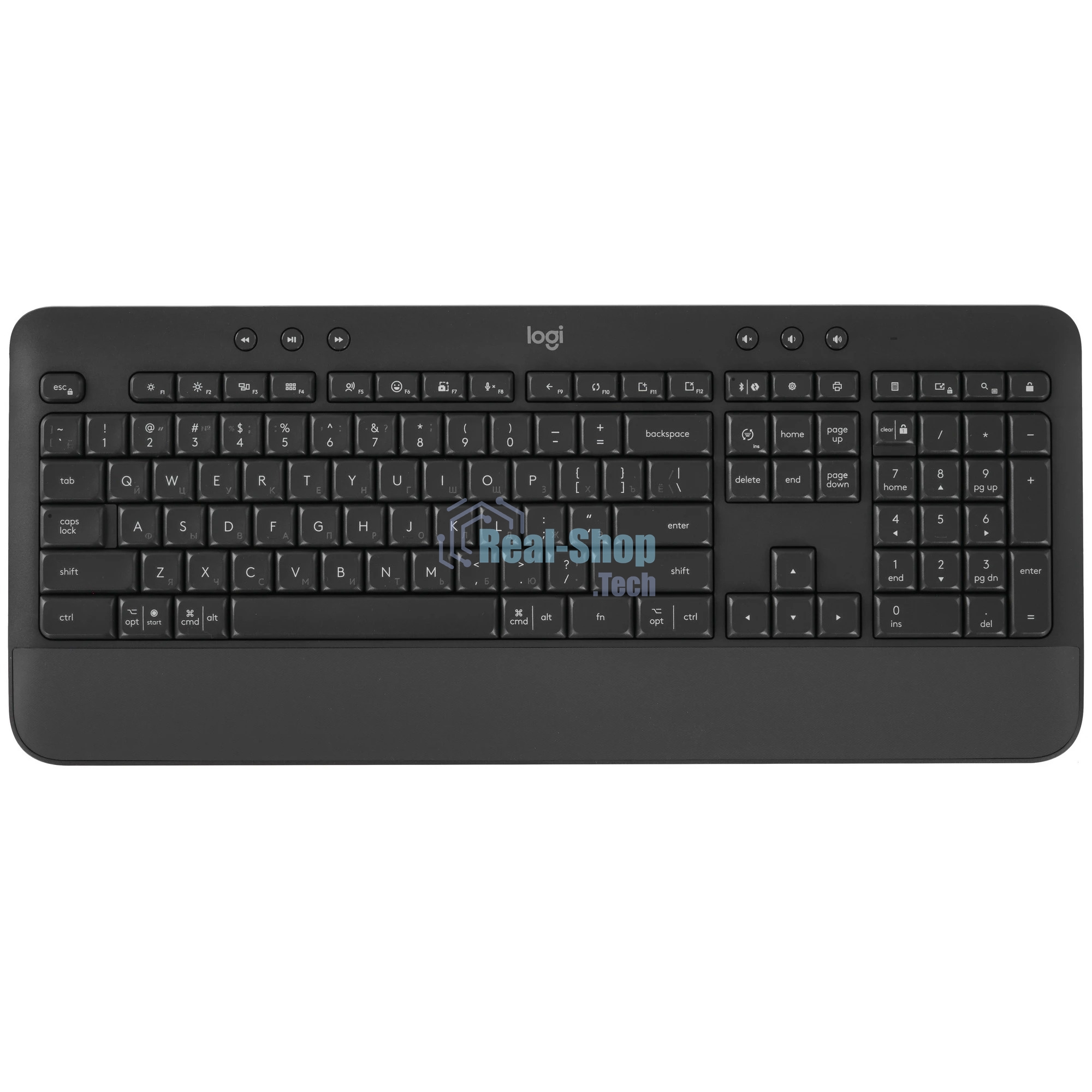 Клавиатура Logitech Signature K650 беспроводная, Bluetooth, радиоканал, чёрный