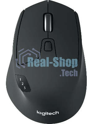 Мышь беспроводная Logitech M720 Triathlon черный, 1000 dpi, радиоканал, Bluetooth, USB, кнопки - 8