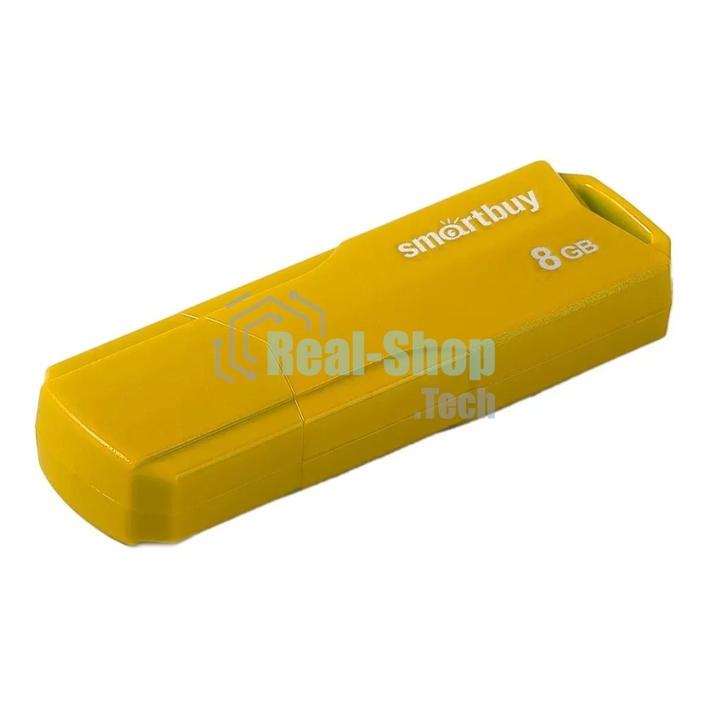 Флешка USB Smartbuy CLUE Yellow (SB8GbCLU-Y), 8Gb, USB 2.0, R/W 15/5, желтый