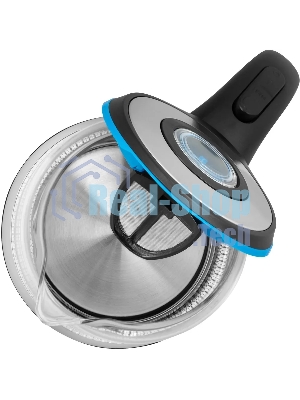 Чайник электрический Vitek VT-7028 1.7 л, 2200 Вт, прозрачный корпус: стекло
