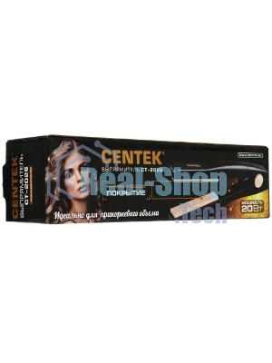 Щипцы для завивки волос Centek CT-2026 черный/золотистый, 12 мм, 200 °C, 1 режим