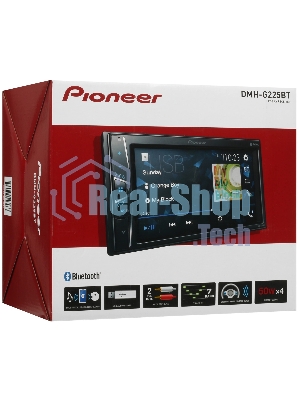 Автомагнитола Pioneer DMH-G225BT, 2 DIN, 6.2