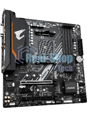Материнская плата Gigabyte B550M AORUS ELITE AX, Socket AM4, AMD B550, 4xDDR4, 4xSATA, 2xM.2, 1xPCI-E 4.0 x16, 1xPCI-E 3.0 x4, 1xPCI-E x1, 1xDVI-D, 1xHDMI, 1x 1Gb LAN, 4xUSB-A 3.2 Gen 1, 4xUSB-A 2.0, 3x3.5 мм, 7.1, Micro-ATX