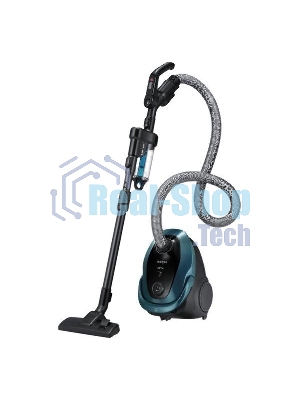 Пылесос Samsung VC20M2540JN/EV черный/зеленый, 460/2000 Вт, уборка сухая, пылесборник мешок 2.5 л