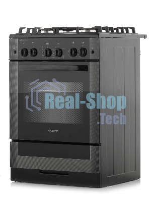 Плита газовая Gefest ПГ 6500-02 0115 черный, конфорок 4 шт, духовка 52 л, 60 см x 85 см x 60 см