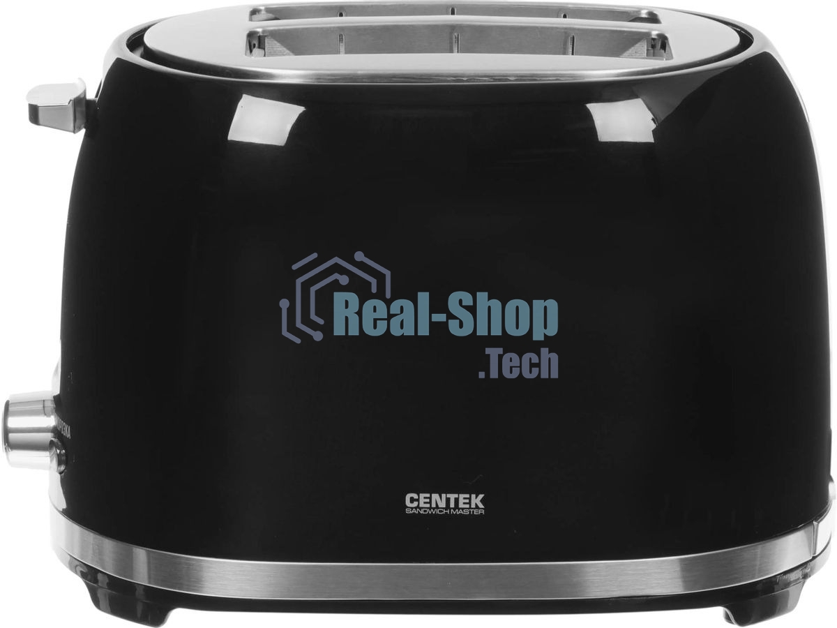 Тостер Centek СТ-1432 черный/стальной