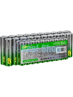 Батарея GP Super Alkaline 15A/24AA21-2CRSWC40 AA/AAA (40шт) коробка