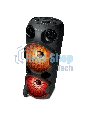 Колонка АС SVEN PS-750, черный (80 Вт, TWS, Bluetooth, FM, USB, microSD, LED-дисплей, 2х4400мА*ч)