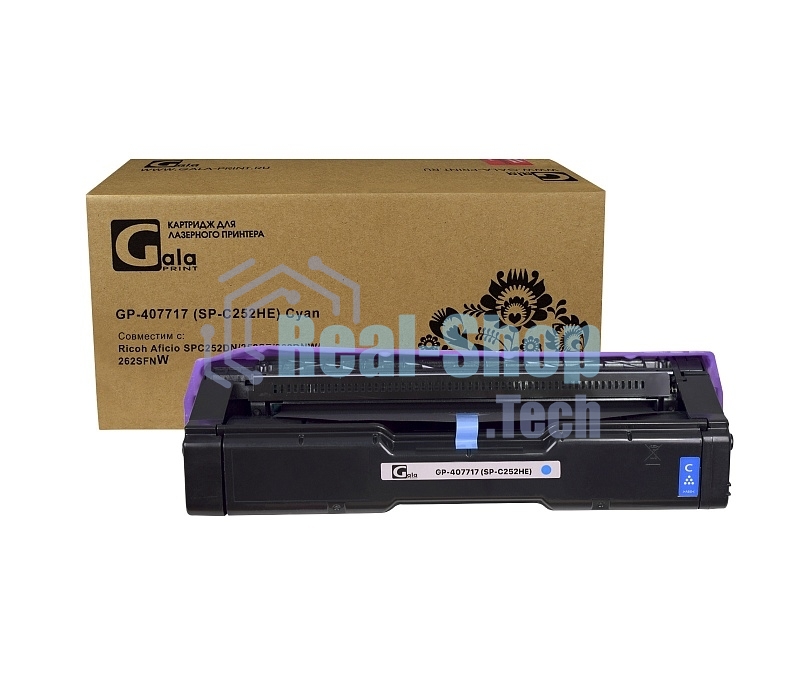 Принт-картридж GalaPrint GP-407717 (SP-C252HE) голубой (6000 стр) для Ricoh Aficio SPC252DN/252SF/262DNW/262SFNW
