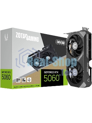 Видеокарта Zotac PCI-E 5.0 RTX 5060 TWIN EDGE NVIDIA GeForce RTX 5060 8Gb 128bit GDDR7 2497/28000 HDMIx1 DPx3 HDCP Ret