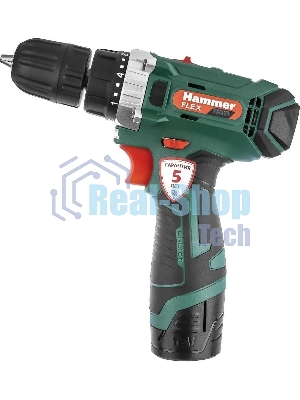 Дрель-шуруповерт Haммer ACD12CS, 12 В, 1,5 Ач, 26 Нм, щеточный