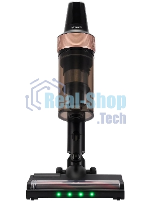 Пылесос вертикальный Vitek VT-CLS01AQUA черный/медный, питание от аккумулятора, 250 Вт, уборка влажная/сухая, пылесборник 0.55 л