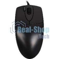 Мышь проводная A4Tech OP-620D черный, 1000 dpi, USB, кнопки - 4