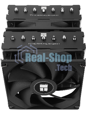 Устройство охлаждения(кулер) Thermalright Phantom Spirit 120 SE Soc-AM5/AM4/1151/1200/1700 черный 4-pin 25.6dB Al+Cu 765gr Ret (PS120-SE)