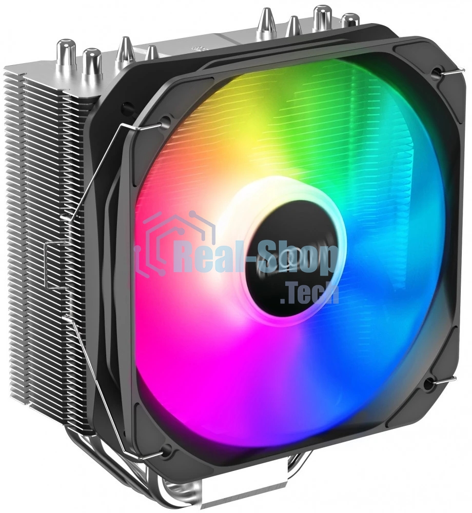 Кулер PCCooler GI-Paladin 400 ARGB S115X/1200/AM4 (24 шт/кор, TDP 200W, 130мм PWM ARGB FAN, 4 тепловые трубки 6мм, 800-1600RPM, 18-28,6dBa)