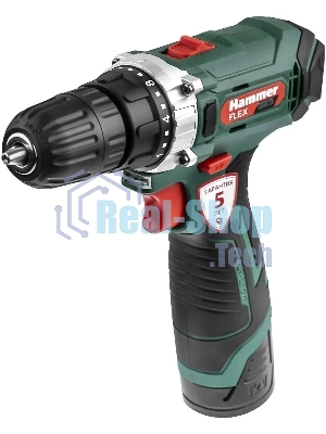 Дрель-шуруповерт Haммer ACD12CS, 12 В, 1,5 Ач, 26 Нм, щеточный